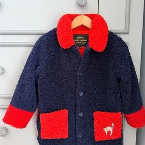 Mini Rodini Kids plush teddy Jacket age 7-9